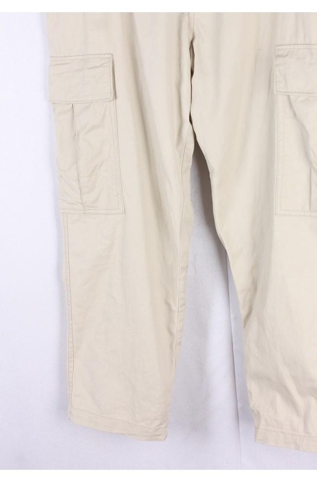 Back Number Linen Blend Work Wear Pants 7