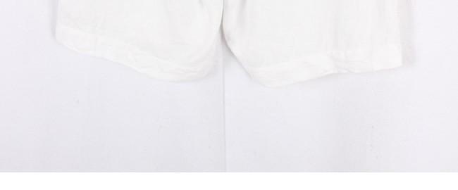 ZARA Linen White Shorts 11