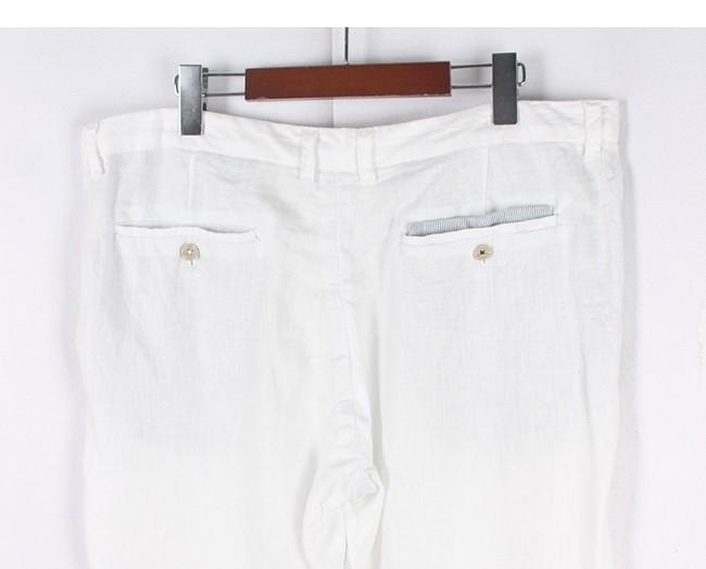 ZARA Linen White Shorts 10