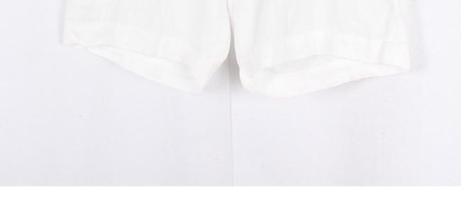 ZARA Linen White Shorts 4