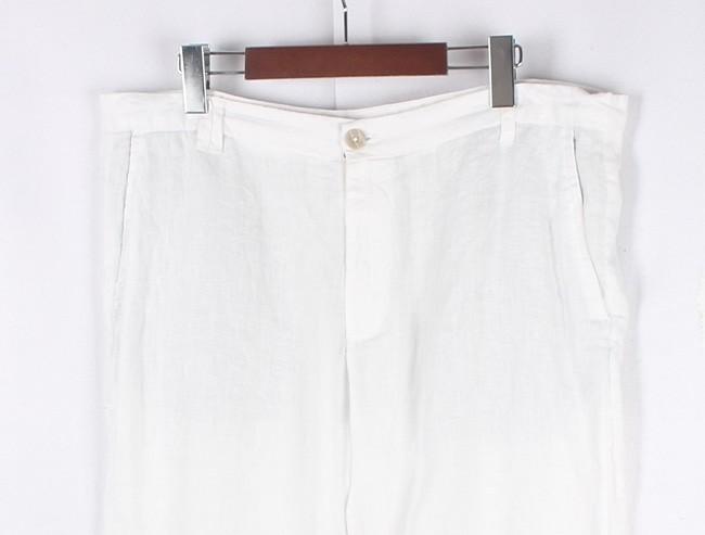 ZARA Linen White Shorts 3