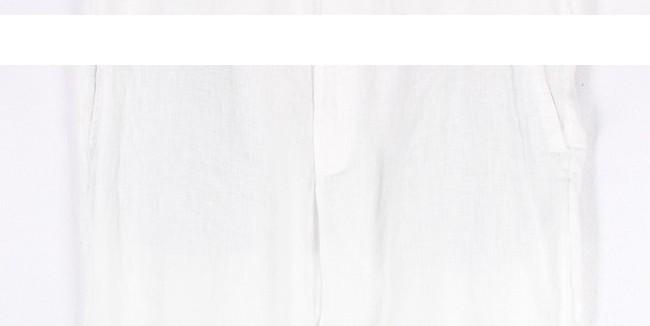 ZARA Linen White Shorts 6