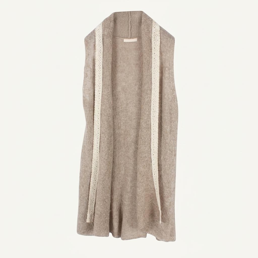 Studio Clip Natural Mood Wool Knit Vest 1