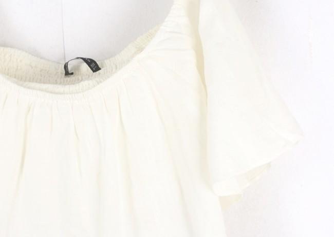ZARA Natural Mood Crop Blouse 8