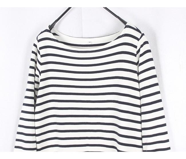 MUJI Stripe Boat Neck Ops 4