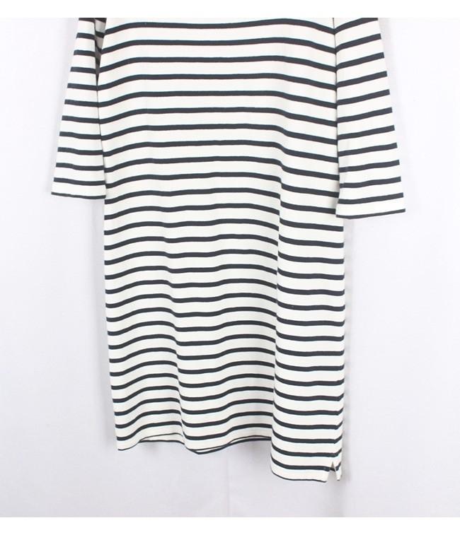 MUJI Stripe Boat Neck Ops 5