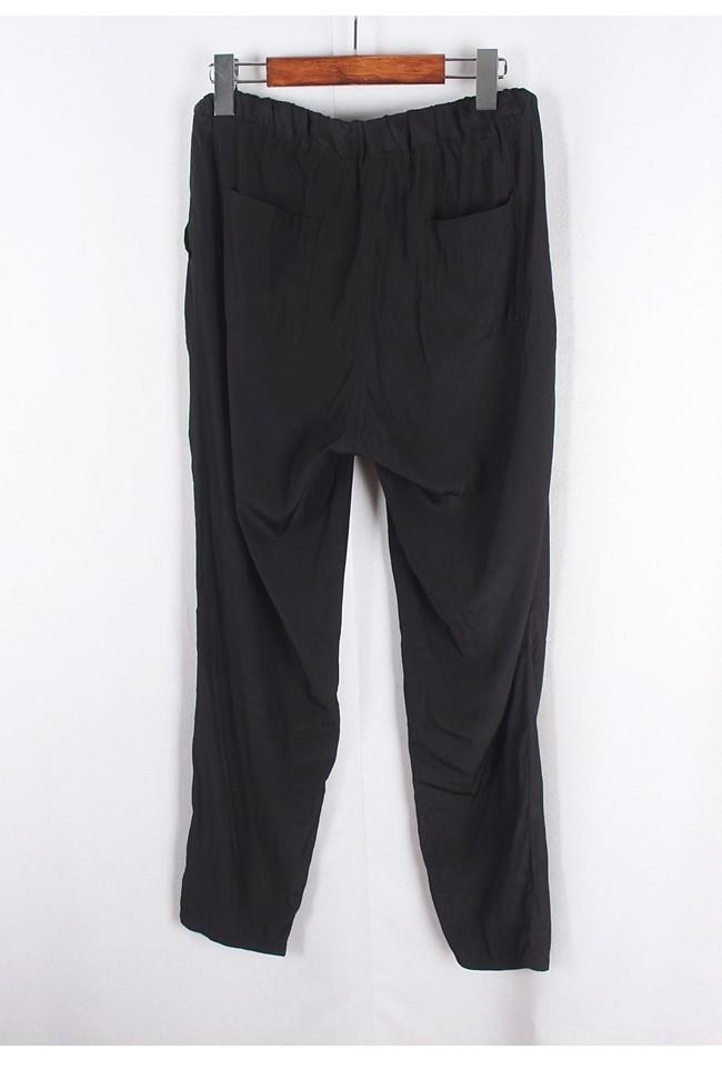 Back Number Black Poly Banding Pants 7