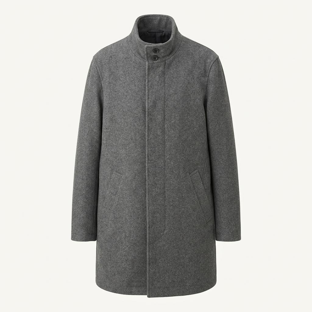 URBAN RESEARCH Gray Tone Wool Coat 1