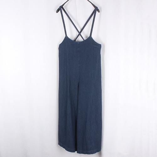 BACK NUMBER Denim Suspender Wide Fit Pants 2