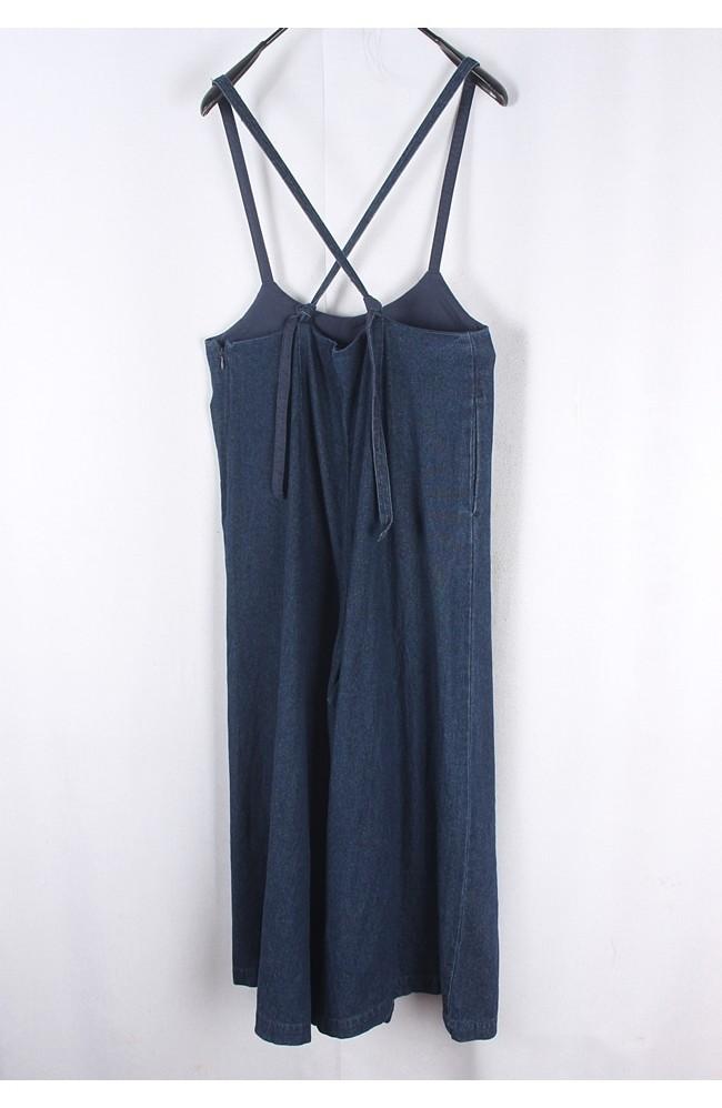 BACK NUMBER Denim Suspender Wide Fit Pants 7