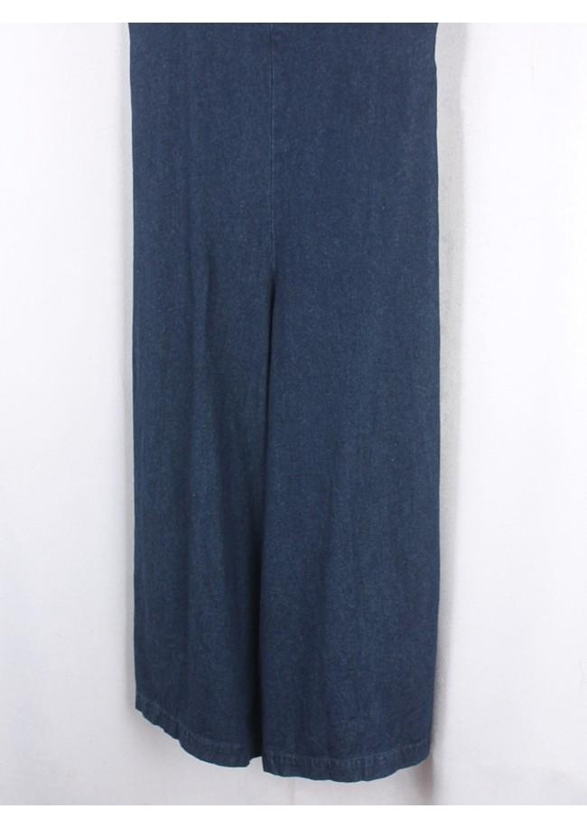 BACK NUMBER Denim Suspender Wide Fit Pants 5