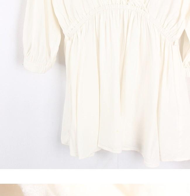 Global Work FRENCH LINEN White Blouse 7