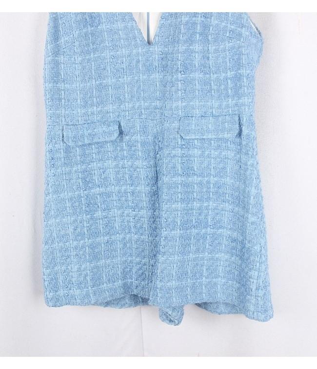 ZARA Tweed Jumpsuit 5
