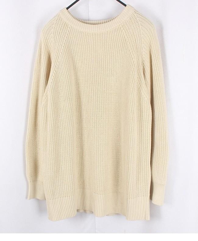 AMERICAN HOLIC Slit Detail Cotton Knit 3