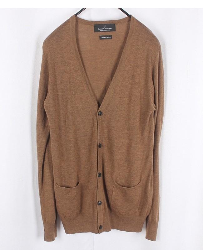 NANO UNIVERSE Cashmere Blend Basic Cardigan 10