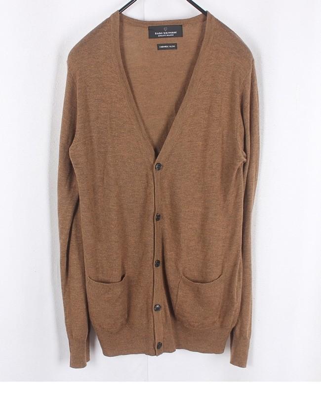 NANO UNIVERSE Cashmere Blend Basic Cardigan 3