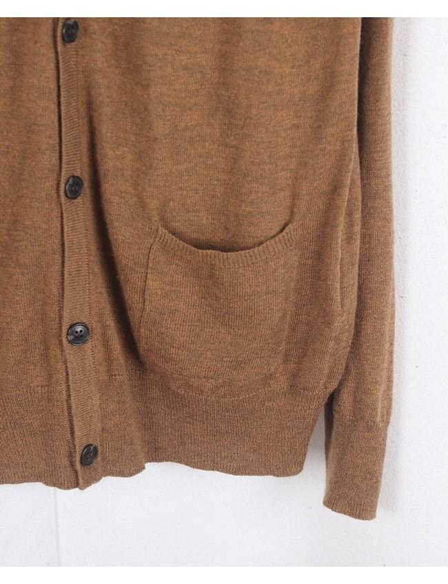 NANO UNIVERSE Cashmere Blend Basic Cardigan 6
