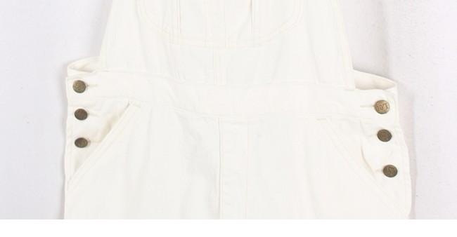 LEE White Denim Overall Skirt 8