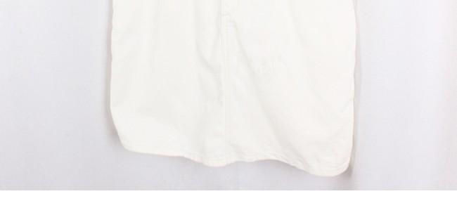 LEE White Denim Overall Skirt 6