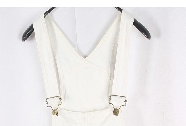 LEE White Denim Overall Skirt 7