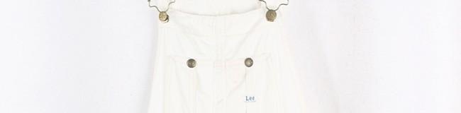 LEE White Denim Overall Skirt 4