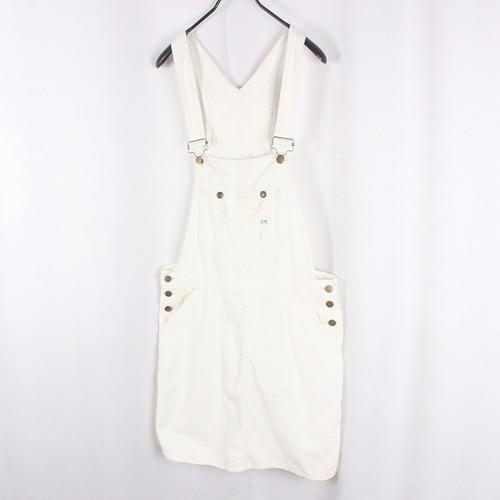 LEE White Denim Overall Skirt 2
