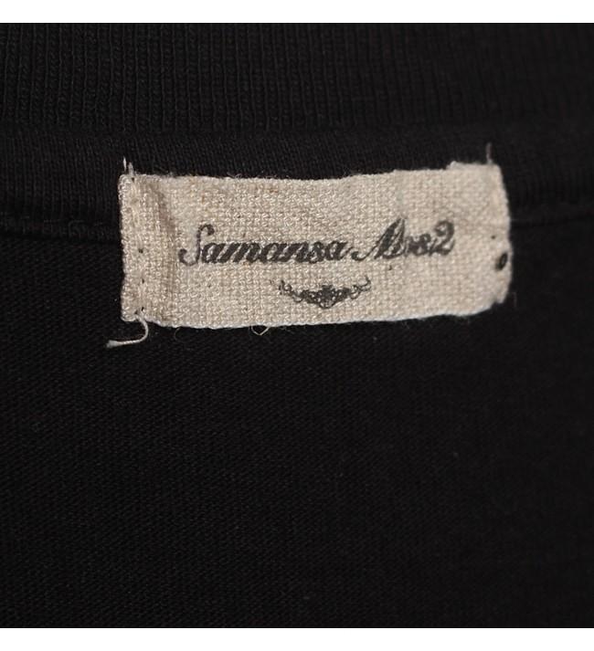 Samansa Mos2 Cotton 100% Slit T-Shirts 8