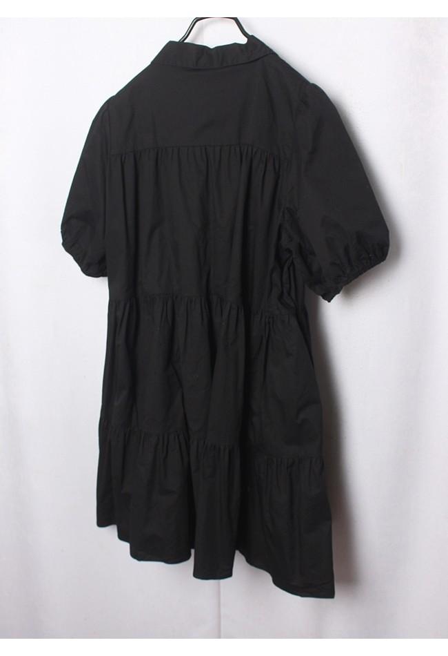 ZARA Cotton Black Frill Blouse 9