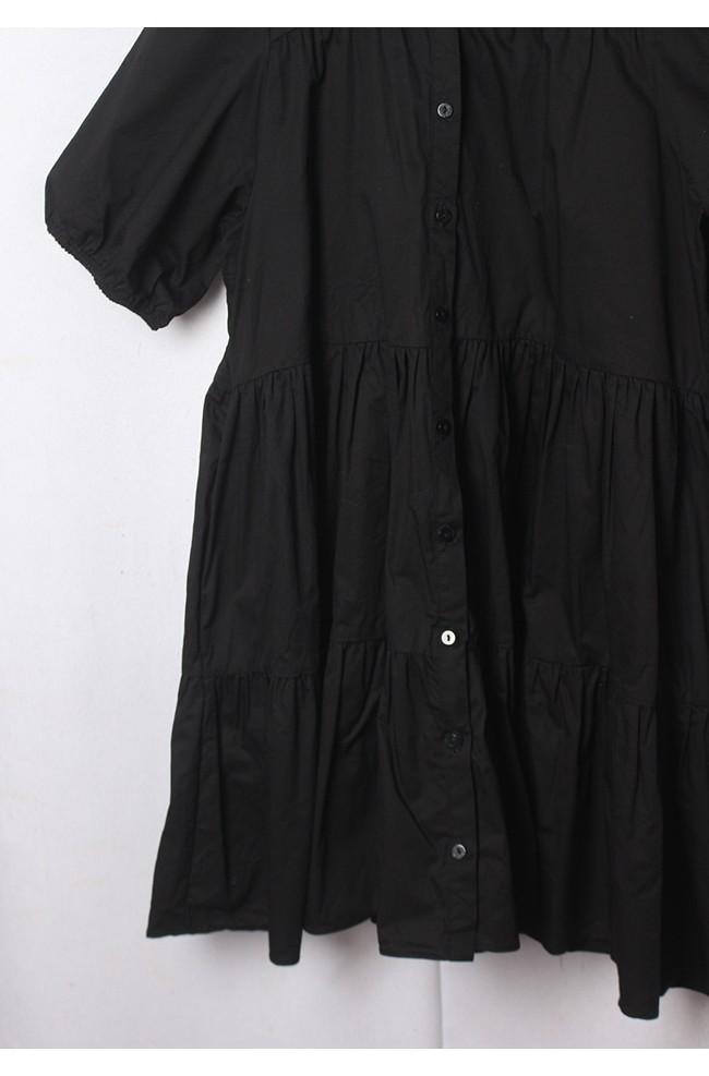 ZARA Cotton Black Frill Blouse 7