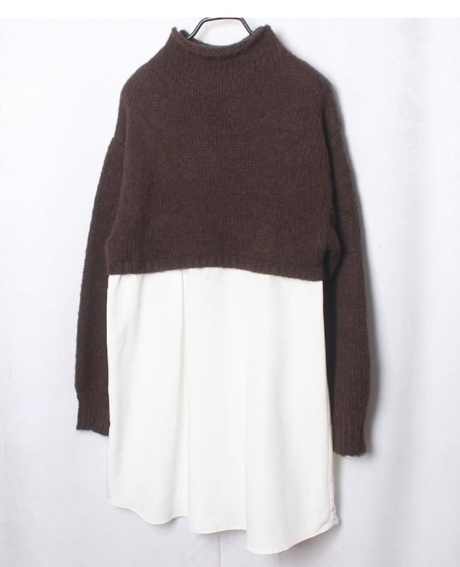 MURUA Layered Knit Shirts 8