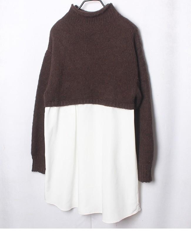 MURUA Layered Knit Shirts 3