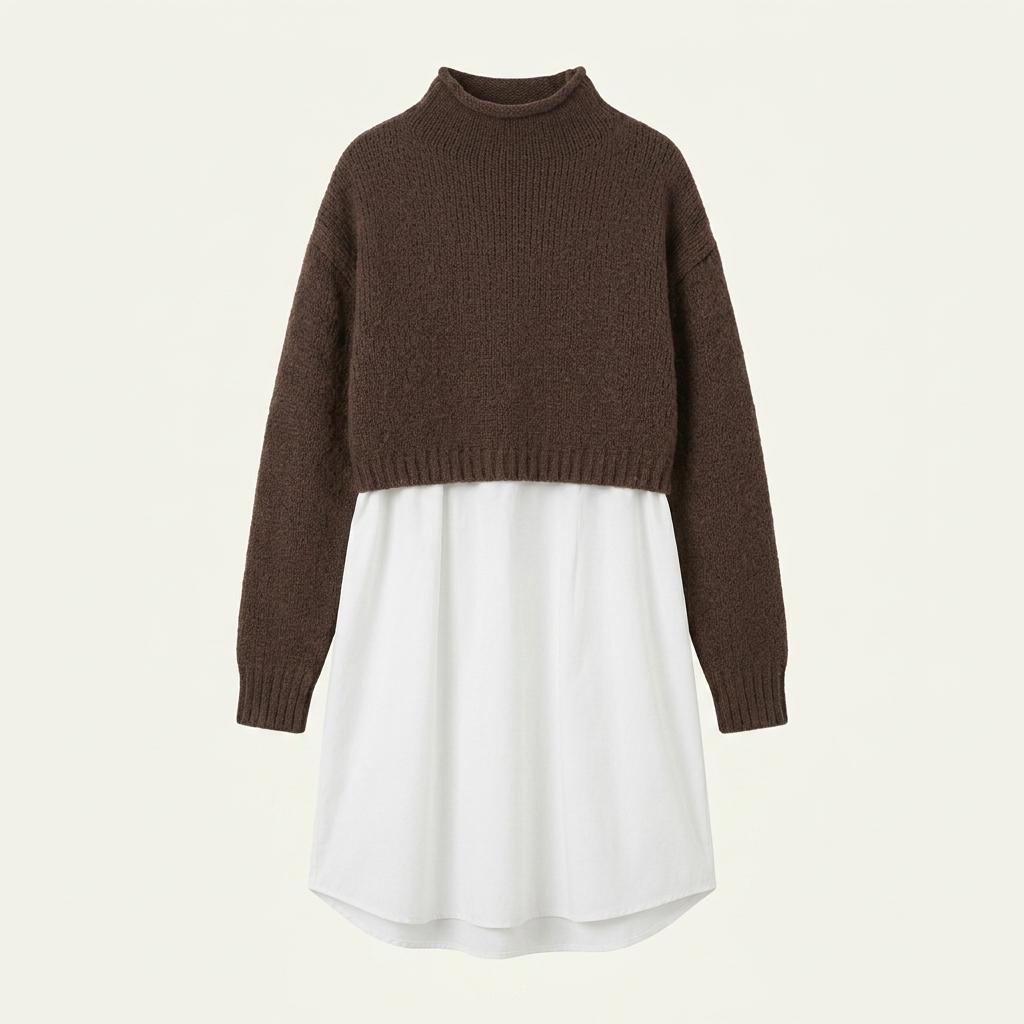 MURUA Layered Knit Shirts 1