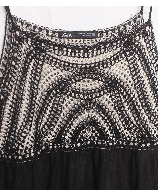 ZARA Linen Blend Bustier Ops 8