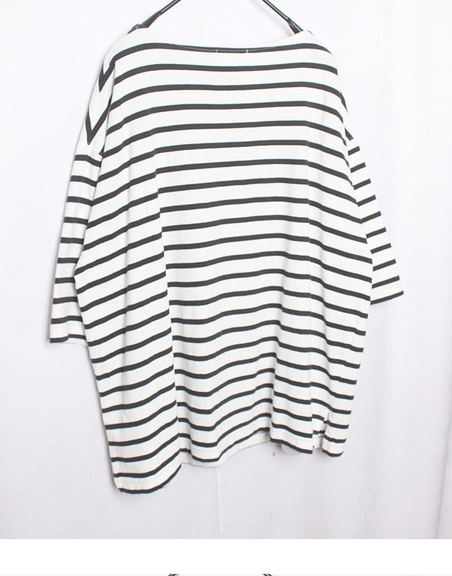 CIAOPANIC TYPY Oversize Stripe Cotton T-Shirts 9