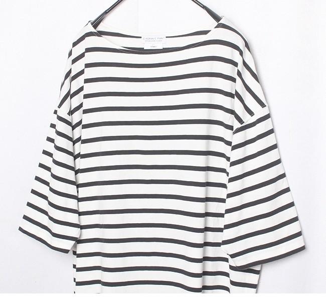 CIAOPANIC TYPY Oversize Stripe Cotton T-Shirts 5