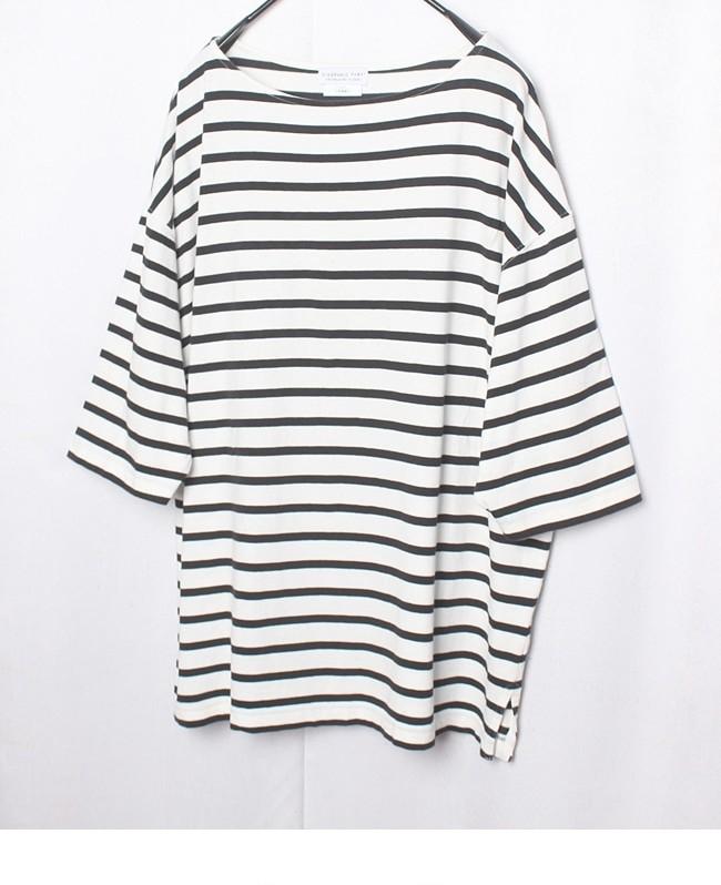 CIAOPANIC TYPY Oversize Stripe Cotton T-Shirts 4