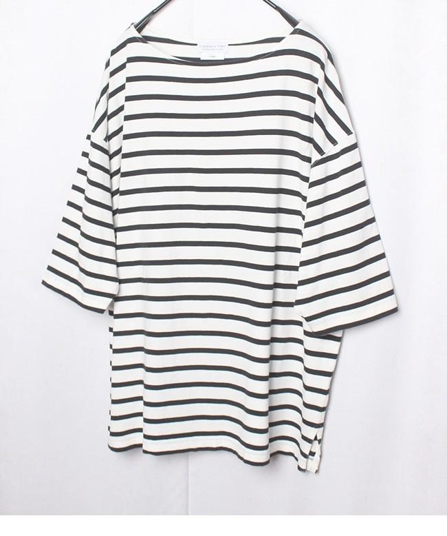 CIAOPANIC TYPY Oversize Stripe Cotton T-Shirts 10