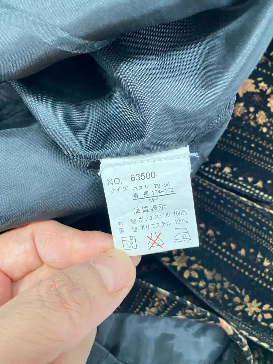 빈티지  블랙 플라워 패턴 자켓 9