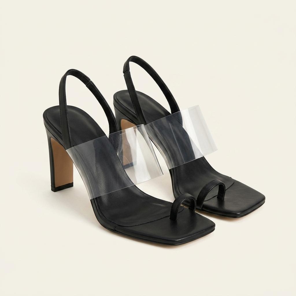 #세일 9113 PVC 8.5cm 쪼리샌들 250 블랙 새상품 1