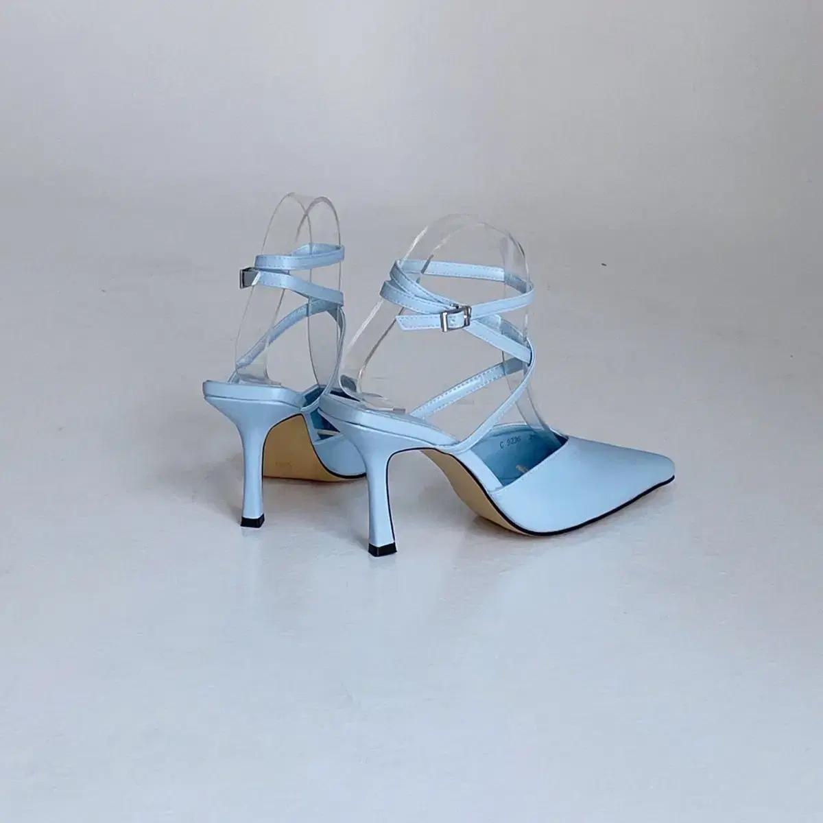 #152 뾰족코 9cm 스트랩 샌들 230 블루 3