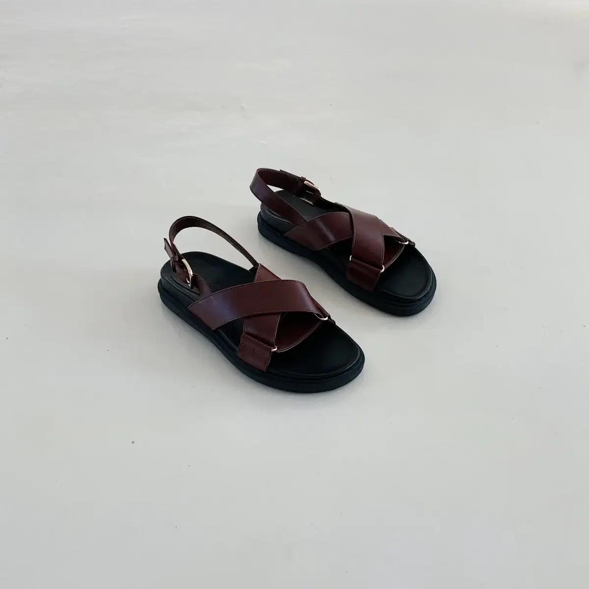 #333. 캐주얼 3.5cm 샌들 235 브라운 3