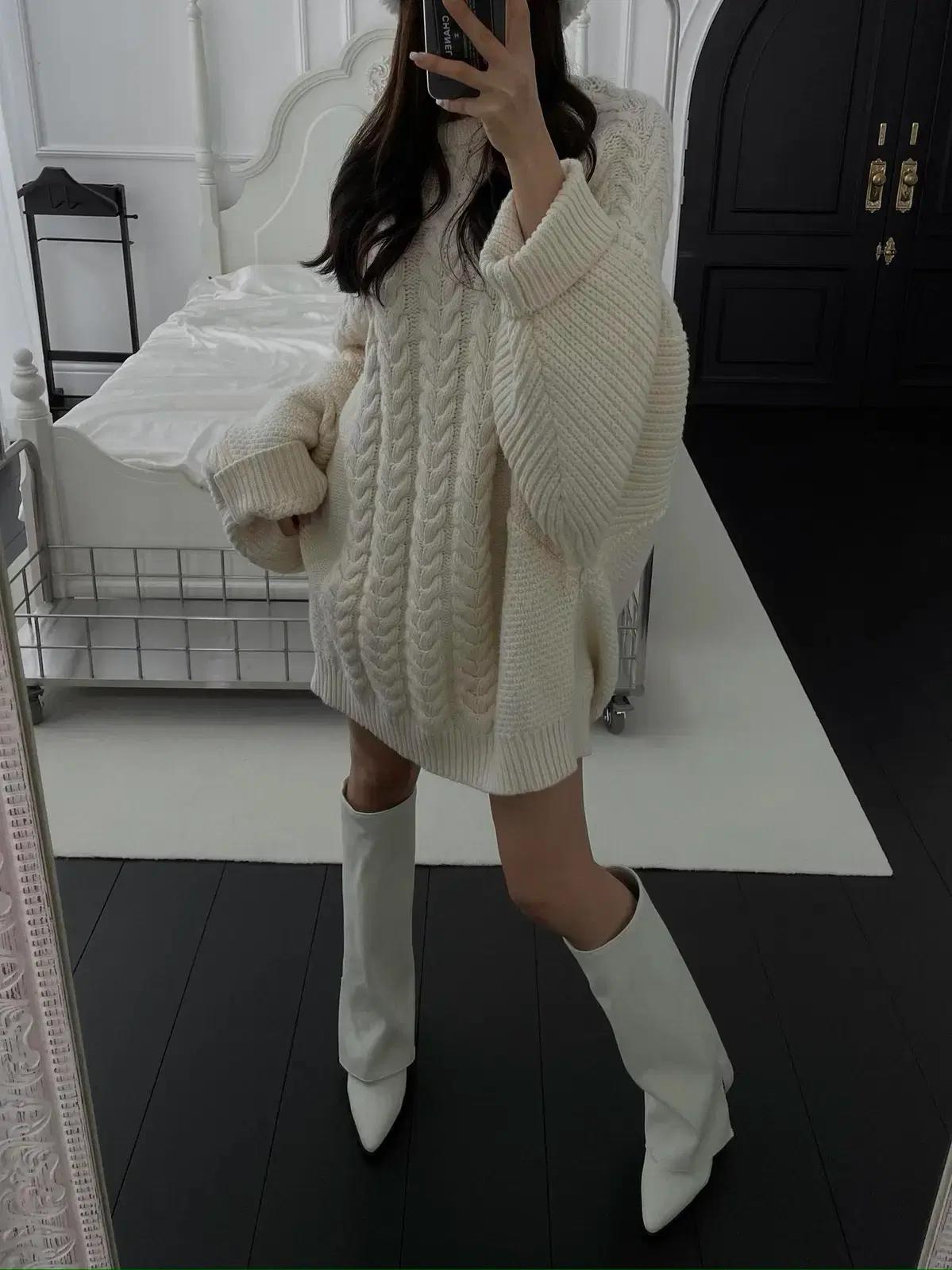 #세일 333 뾰족코 6cm 절개 롱부츠 240 블루 5