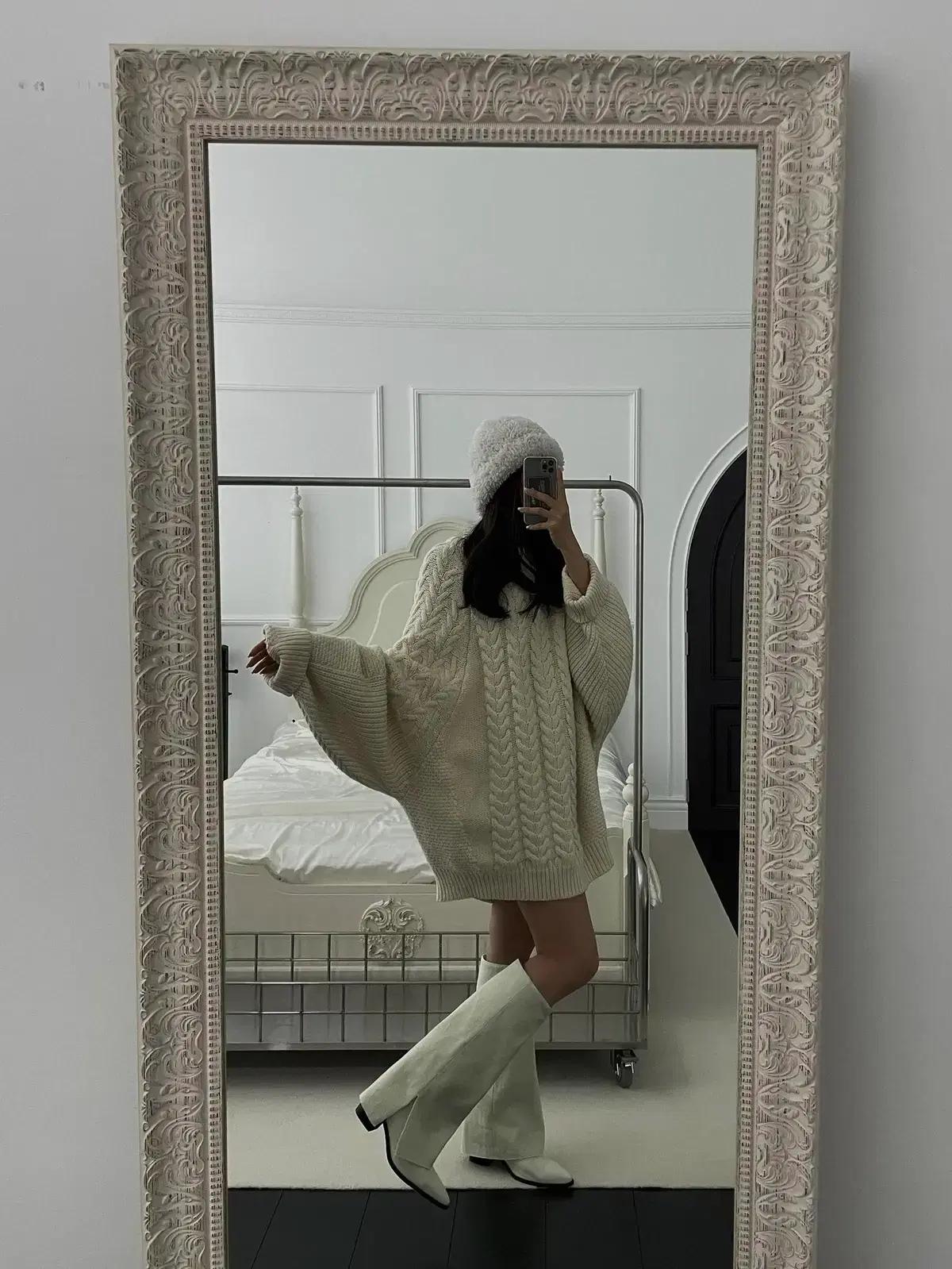 #세일 333 뾰족코 6cm 절개 롱부츠 240 블루 4