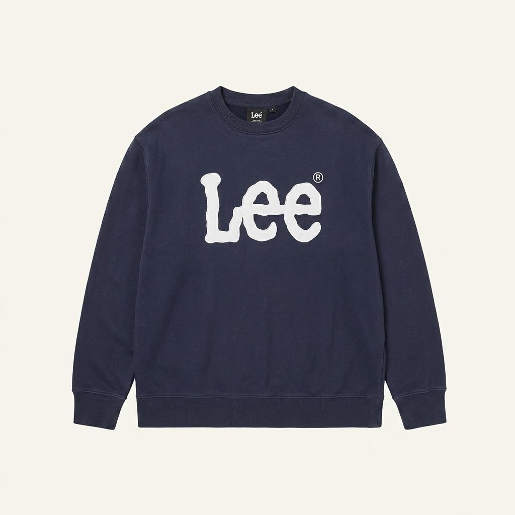 Lee 빅 로고 맨투맨 네이비 1