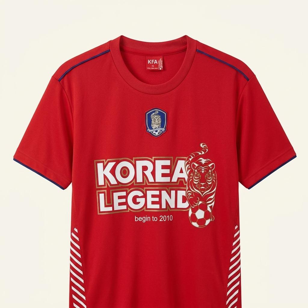 대한축구협회 KFA 코리아 레전드 기능성 반팔 티셔츠L 레드 1