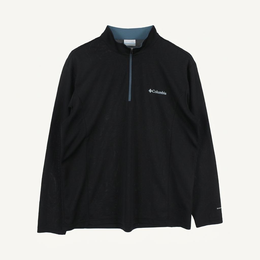 컬럼비아 (MEN - XL) 폴리 로고 반집업 긴팔 티셔츠 1