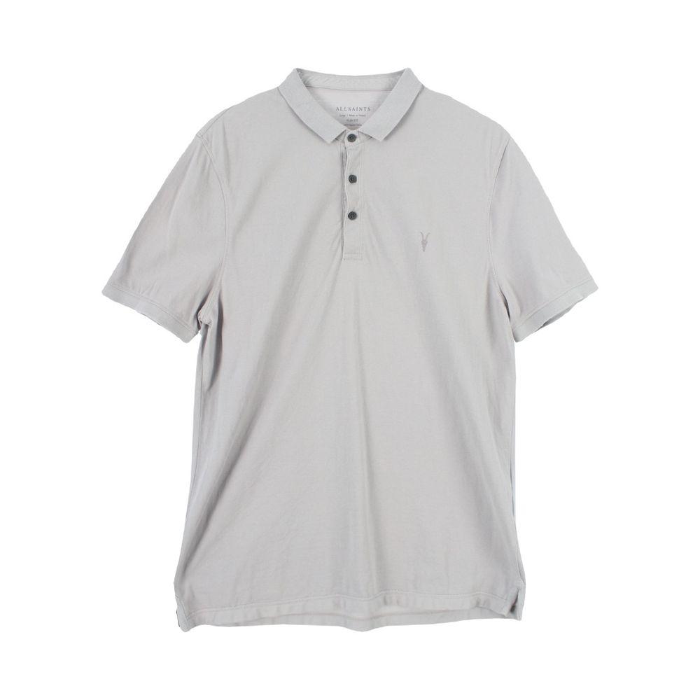 올세인츠 (MEN - L) 코튼 자수 로고 카라넥 반팔 티셔츠 2