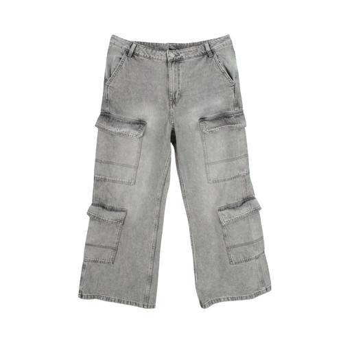 H&M (WOMEN - XL) 코튼 카고 데님 팬츠 2