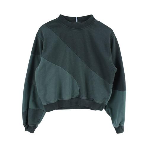MCQ by 알렉산더 맥퀸 (WOMEN - M) 코튼 배색 패널 크롭 맨투맨 2