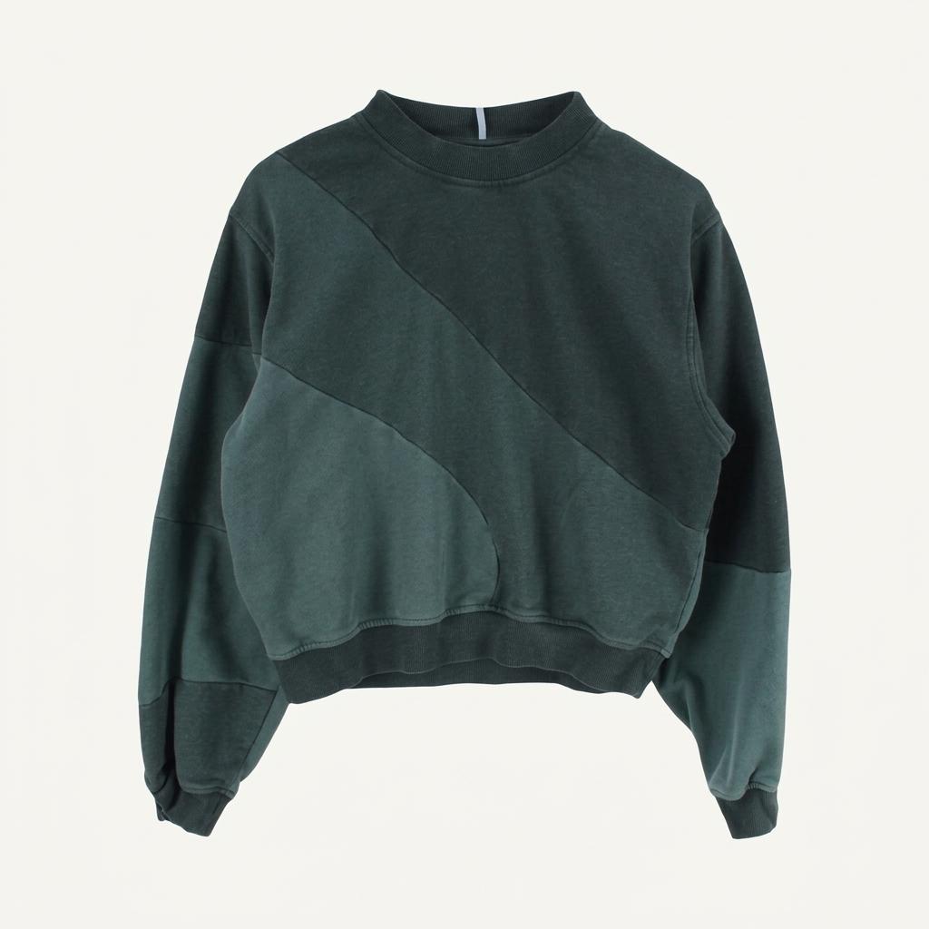 MCQ by 알렉산더 맥퀸 (WOMEN - M) 코튼 배색 패널 크롭 맨투맨 1